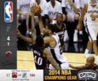 2014 NBA τελικό, 5ο αγώνα, θερμότητας Μαϊάμι 87 - Σαν Αντόνιο Σπερς 104